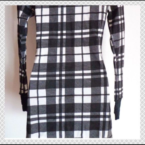 NWOT, New Breed Girls Black and White Plaid Dress - Picture 5 of 5